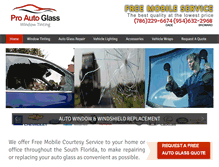 Tablet Screenshot of proautoglassandwindowtinting.com